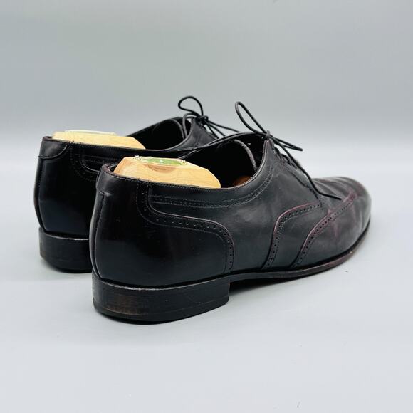 Johnston & Murphy Shoes Mens 8 Brown Leather Wingtip Oxford Lace Up Dress Brogue main image 9